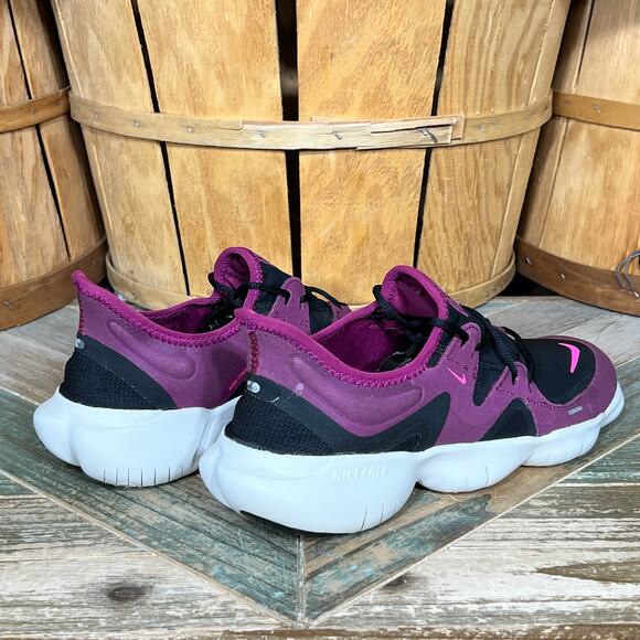 Nike Free RN 5.0 Black True Berry Pink AQ1316-007 Running Shoes Womens Size 10.5 - Picture 5 of 11